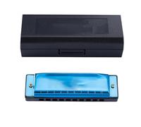 Armonica Armonica A Bocca A 10 Fori Per Principianti Strumento Per Imparare Il Blues Suonatore Di Blues Pratica(Blue)