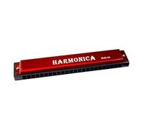 Armonica Armonica A Bocca A 24 Fori In Scatola Trasparente Tonalità C Tipo Professionale Per Esercitazioni Pratiche(Red)