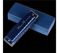 Armonica Armonica A Bocca In Chiave Di Do 10 Fori 20 Note Armonica A Bocca Strumento Musicale Per Principianti Melodica(Blue)