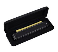 Armonica Armonica A Bocca Polifonica/accentata Di Livello Professionale Per Prestazioni Armonica A Bocca Per Principianti Adulti A 24 Fori Nera Opaca(Black)