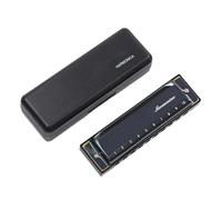 Armonica Armonica A Bocca Professionale A 10 Fori In Chiave Di Do Strumento Ad Ancia In Ottone Ultraleggero(Black)