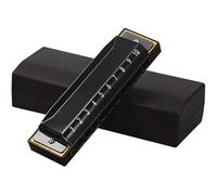 Armonica Armonica Blues 10 Fori Tasto C Principiante Autoapprendimento Ingresso Dieci Fori Blues Cinque Colori Opzionale(Black)