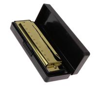 Armonica Armonica Blues a 10 fori C color oro lucido, adatta ai principianti per suonare l'arpa