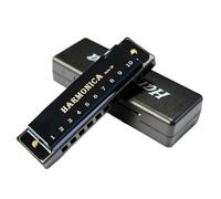 Armonica Armonica Blues A 10 Fori Con Anima In Rame E Titanio Strumento Musicale Armonica(Black)