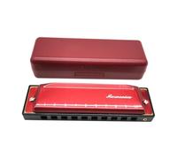 Armonica Armonica Blues A 10 Fori Diatonica Scacciapensieri Disponibile In Tre Colori Principianti Adulti Musicisti Professionisti Strumenti(Red)