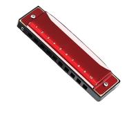 Armonica Armonica Blues Blues 10 Fori C Tune Principiante Dieci Fori Strumento Di Livello Professionale(Up Red)