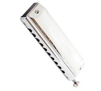 Armonica Armonica cromatica 10 fori Chiave C Arpa Pettine ABS Argento Strumento musicale professionale