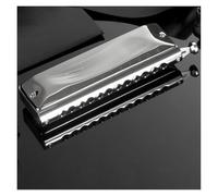 Armonica Armonica cromatica professionale che suona per principianti la chiave C a 12 fori(Silver)