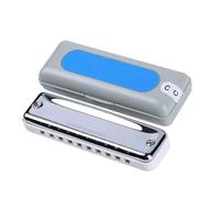 Armonica Armonica Deep Blue Diatonica 10 Fori Blues Harp Organo a Bocca ABS Chiave di Do Armonica Strumenti Musicali