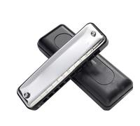 Armonica Armonica Diatonica 10 Fori 20 Toni Copertura In Acciaio Inox Organo A Bocca Armonica Strumenti Musicali Professionali(AB Tone)