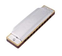 Armonica Armonica diatonica blues durevole a 10 fori Strumento a fiato su scala diversa (Color : Ab)