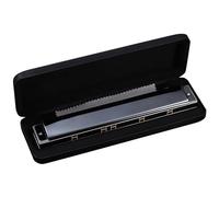 Armonica Armonica Polifonica A 24 Fori Con Accordo Di Do Mini Armonica Portatile Per Principianti E Adulti(Black)