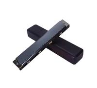 Armonica Armonica Portatile Professionale A 24 Fori Con Chiave In Do Suono Chiaro Leggera E Resistente(Black)