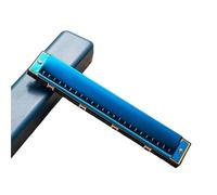 Armonica Armonica Professionale A 24 Fori Che Suona Canzoni Popolari Polifoniche In Do A Doppia Per Principianti(Blue)