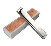 Armonica Armonica Tremolo 24 Fori Armonica Professionale Trasparente ABS Pettine Bocca Organ Strumenti Musicali(AB Tone)