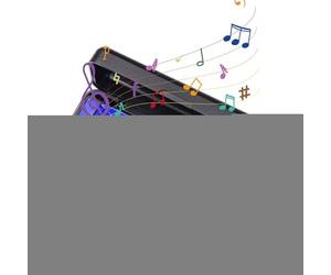 Armonica blu - Strumento musicale a 10 fori e 20 note per bambini | Giocattolo per l'educazione musicale per bambini, armonica per l'apprendimento della prima infanzia, strumento per esercitarsi con l