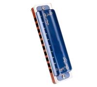Armonica blues diatonica a 10 fori. Elegante ance in bronzo fosforoso a fiato blu Armonica Per Principianti (Color : Eb)