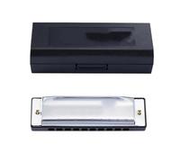 Armonica Colorata A 10 Fori Adatta Ai Principianti Per Esercitarsi A Suonare armonica Strumento Professionale(Silver)