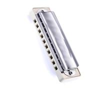 Armonica Copertura in acciaio inossidabile per strumento armonica diatonica per accordatura country a pettine bianco a 10 fori (Color : Db)