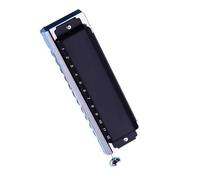 Armonica Corpo in resina per armonica blues cromatica chiave C a 12 fori Materiale guscio cromato durevole