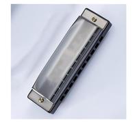 Armonica Corpo in resina per strumento armonica blues diatonico a 10 fori con chiave C nera squisita