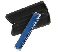 Armonica Corpo in resina resistente per armonica polifonica a chiave C a 24 fori di fascia alta blu squisita