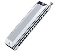 Armonica cromatica, 16 fori, 64 toni, 19, 7 x 4, 6 x 3 cm, armonica a bocca portatile con contenitore per adulti, bambini, principianti e amanti della musica