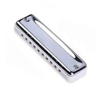 Armonica Cromatica Armonica A Do 10 Fori Blues Chiave Di | Armonica Deep Blue Diatonica 10 Fori Blues Arpa Armonica a Bocca ABS Chiave di Do(Key of Bb)