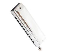 Armonica cromatica Arpa a 10 fori Chiave C ABS Strumento musicale squisito argento a forma di pettine Set Di Armonica