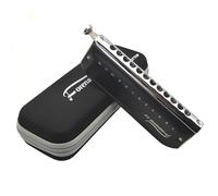 Armonica cromatica Forerunner 2.0 aggiornata senza valvola, pettine in ABS trasparente, lavabile a 12 fori, chiave in C per studenti, principianti, adulti e professionisti