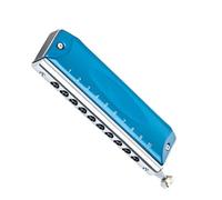 Armonica Cromatica Grigio Argento 10 Fori 40 Note Strumento Musicale Professionale armonica Strumento Per Principianti(10 C blue)