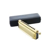 Armonica Cromatica Professionale In Do Strumento Colorato A 16 O 10 E 12 Fori armonica Strumento Professionale(12 hole gold)