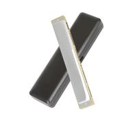 Armonica Cromatica Professione Dell'armonica A 28 Fori | Armonica a 28 fori Polifonia Accento C Principianti Professione Performce Strumenti a fiato(Silver)
