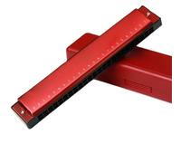 Armonica Cromatica Tremolo Armonica Nella Chiave Di C | Armonica tremolo di livello professionale nella tonalità di Do per principianti.(Red)