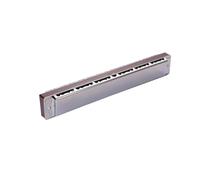 Armonica D'accento A 28 Buche Strumento Ad Ampio Livello Di Prestazioni Scatola In Pelle(Silver)