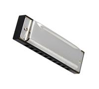 Armonica diatonica blues per arpa in acciaio inossidabile a 10 fori Elegante custodia in plastica argentata Armonica Per Principianti (Color : Bb)