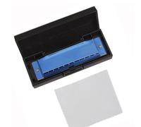 Armonica Diatonica Chiave C Bocchino Con Ance In ABS Design Della Superficie A Specchio Armonica A 10 Fori Per Principianti 4 Colori armonica a bocca professionale (Color : Blue)