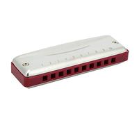 Armonica diatonica in acciaio inossidabile ABS, armonica blues per strumenti a fiato in resina, principianti per adulti, ragazzi(red)
