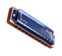 Armonica diatonica professionale a 10 fori Blues Strumento di moda Qualità del suono standard Armonica Per Principianti (Color : F)