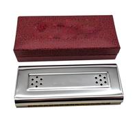 Armonica In Do 10 16 24 Fori Armonica A Bocca A Doppia Faccia Tremolo Diatonica Blues Tasti C E G Per Musicisti(16 hole)