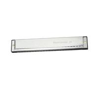 Armonica In Do Armonica A Bocca Blues Metal A 24 Fori In Do Adatta Alla Pratica Per Adulti(Silver)