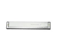 Armonica In Do Armonica A Bocca In Metallo A 24 Fori Per Principianti Blues Con Anima In Rame(Silver)