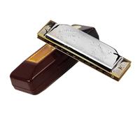 Armonica In Do Armonica Blues Diatonica In Bronzo A 10 Fori Con Chiave In Do E Custodia Adatta Ai Principianti