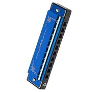 Armonica In Do Armonica Professionale A 10 Fori E 20 Note In Do Con Custodia Colorata Adatta Ai Principianti(Blue)