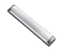 Armonica In Do Armonica Tremolo Professionale A 24 Fori In Chiave Di Do(Silver)