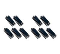 Armonica In Do Collana Con Ciondolo Per Armonica Mini Da 10 Pezzi 4 Fori 8 Toni Portatile Per Principianti(10PCS Black)