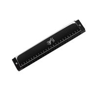 Armonica In Do L'armonica Polifonica A 24 Fori È Adatta A Fornire Il Miglior Controllo Del Flusso D'aria Per Gli Amanti Della Musica(T3 black)