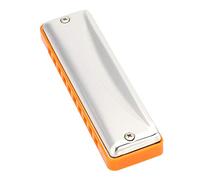 Armonica in do maggiore, 4,1"x 1,1" x 0,8"Armonica a 20 toni, per professionisti per principianti delle esibizioni teatrali(Orange)