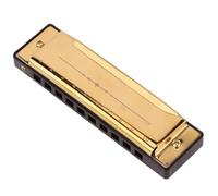 Armonica In Do Strumento Musicale Armonica In Metallo A 10 Fori Per Principianti Professionisti(Gold)