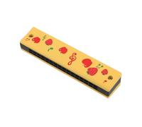 Armonica in Legno Per Bambini Strumento Musicale Portatile Giocattolo Divertente Motivo Frutta Feste Kit Apprendimento Principianti